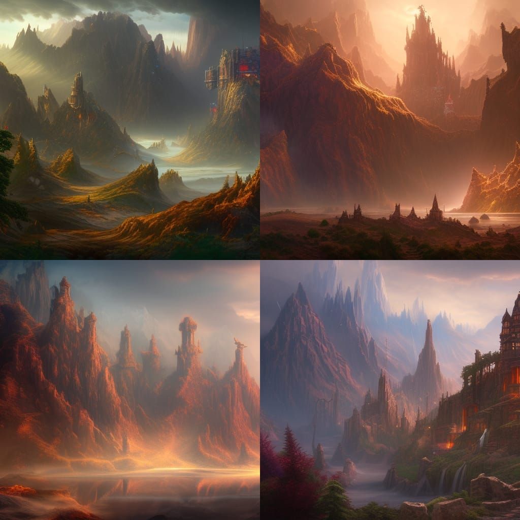 Fantastical School Concept Art in Deep Color