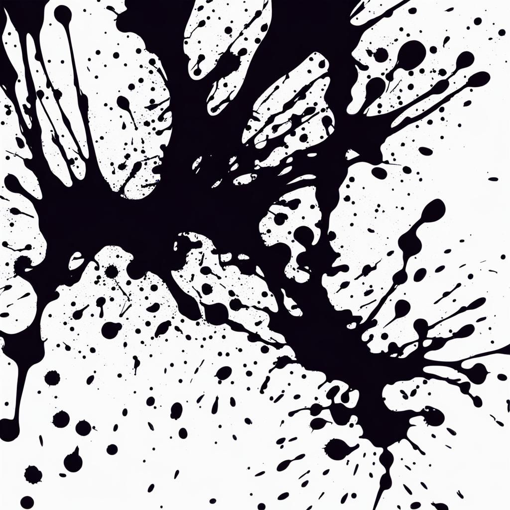 Abstract Ink Splatter