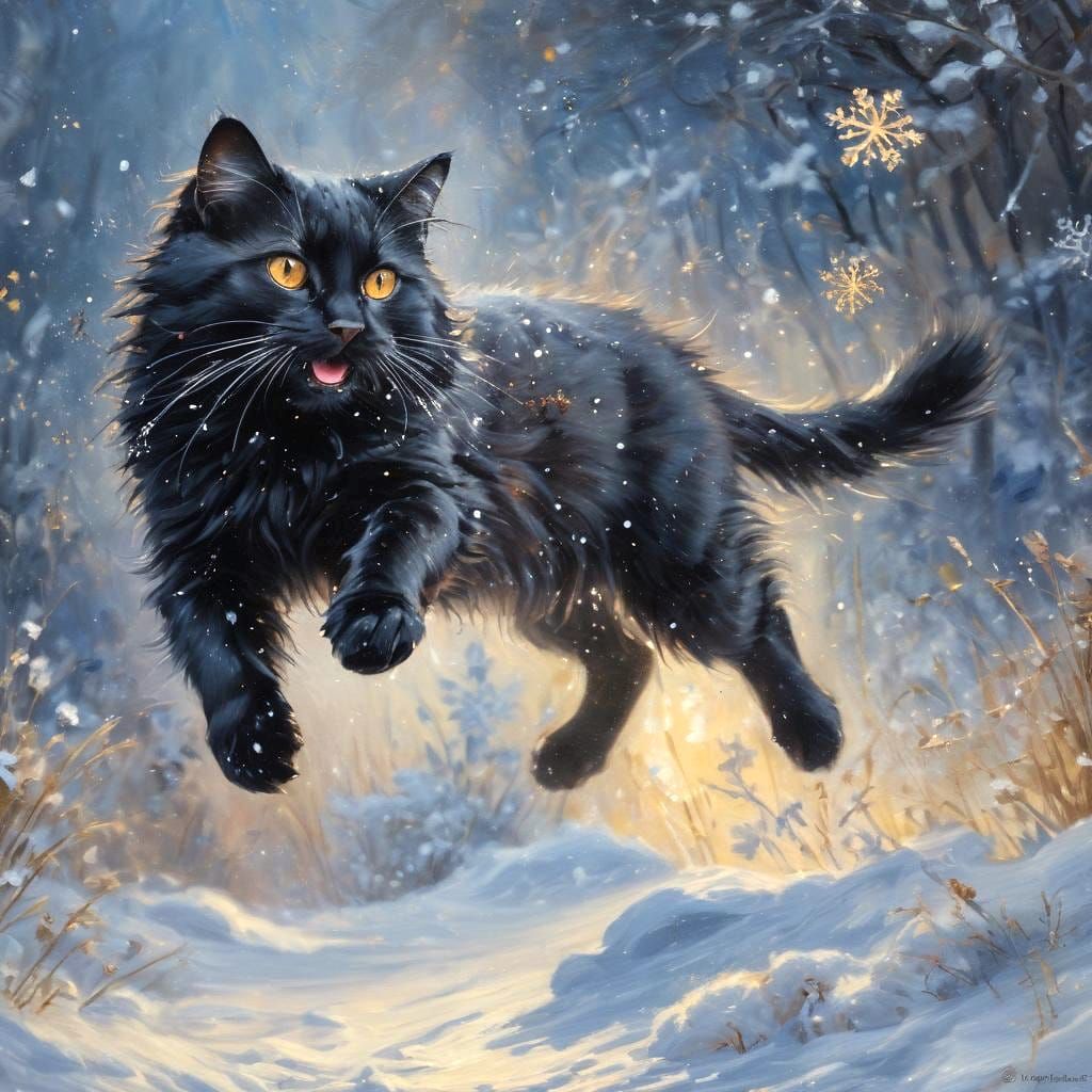 Whimsical Winter Wonderland with Triadic Colors