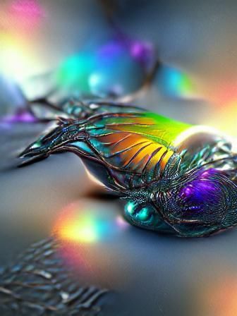 Iridescent VRay Fantasy in 8K 3D