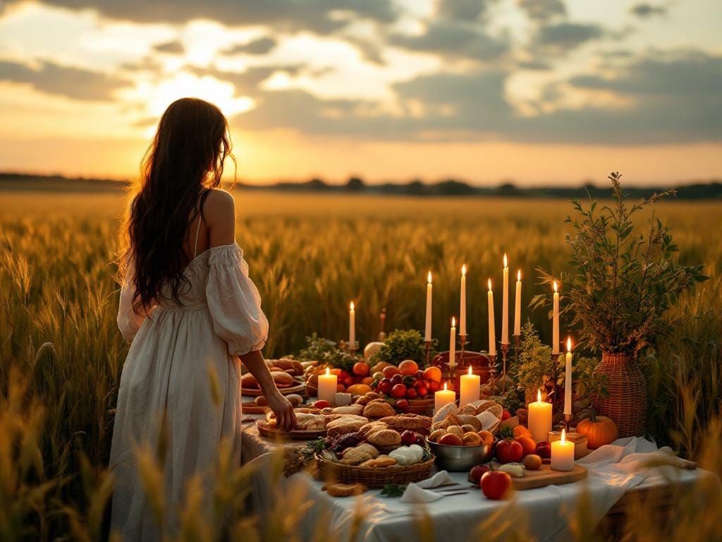 Lammas Sunset: A Harvest Festival Preparation