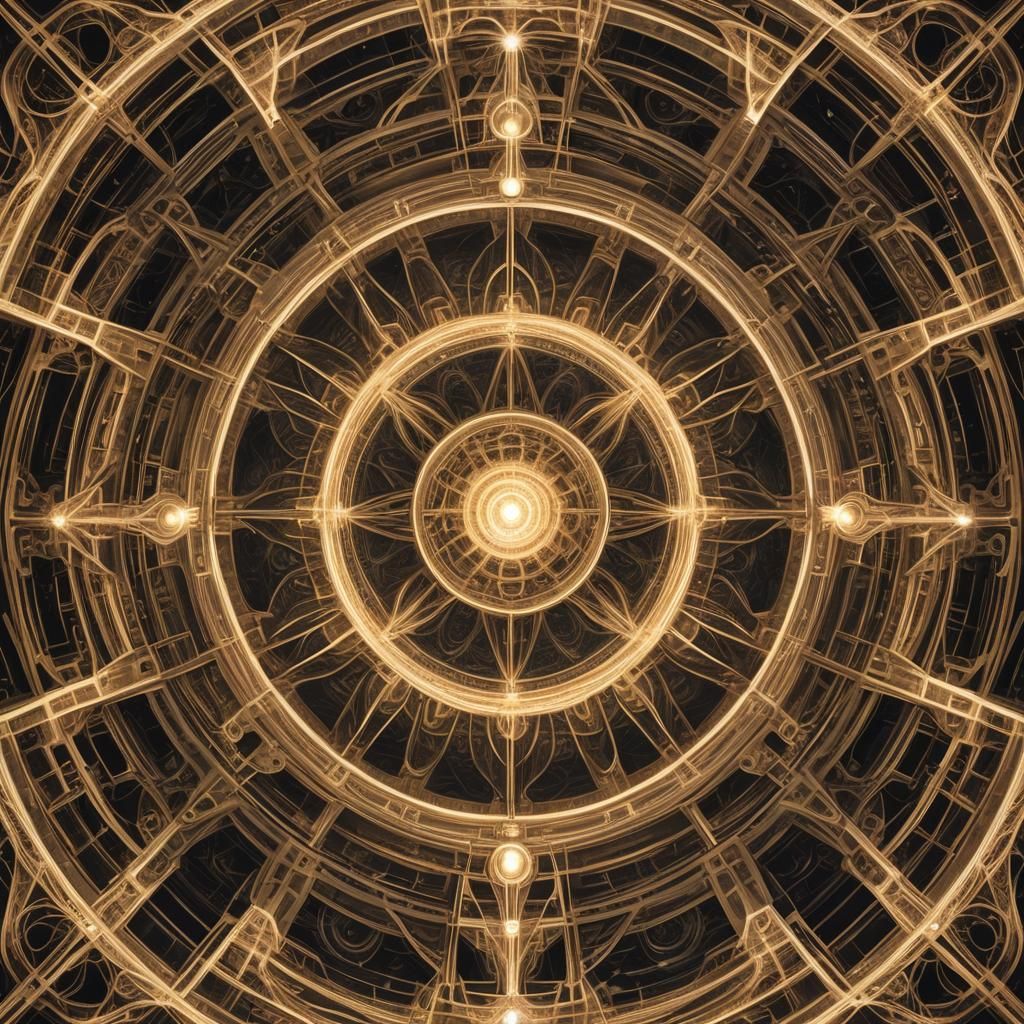 Fractal Pyramid Radiating Cosmic Energy