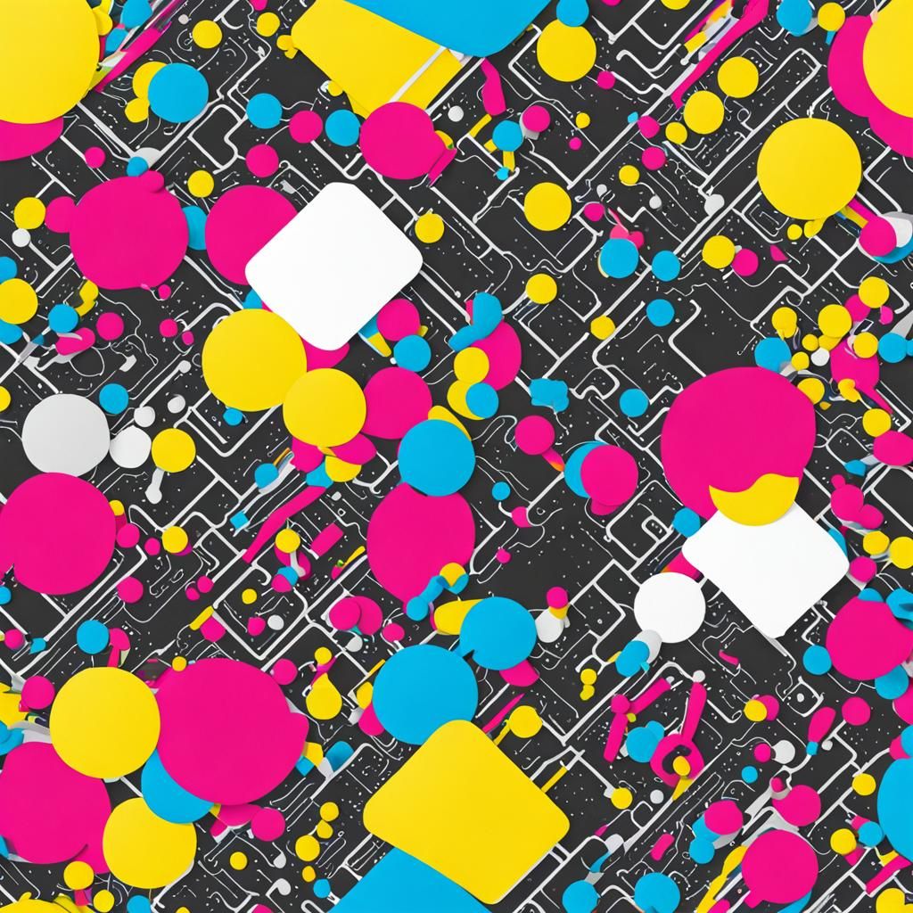 Vibrant CMYK Color Palette Study