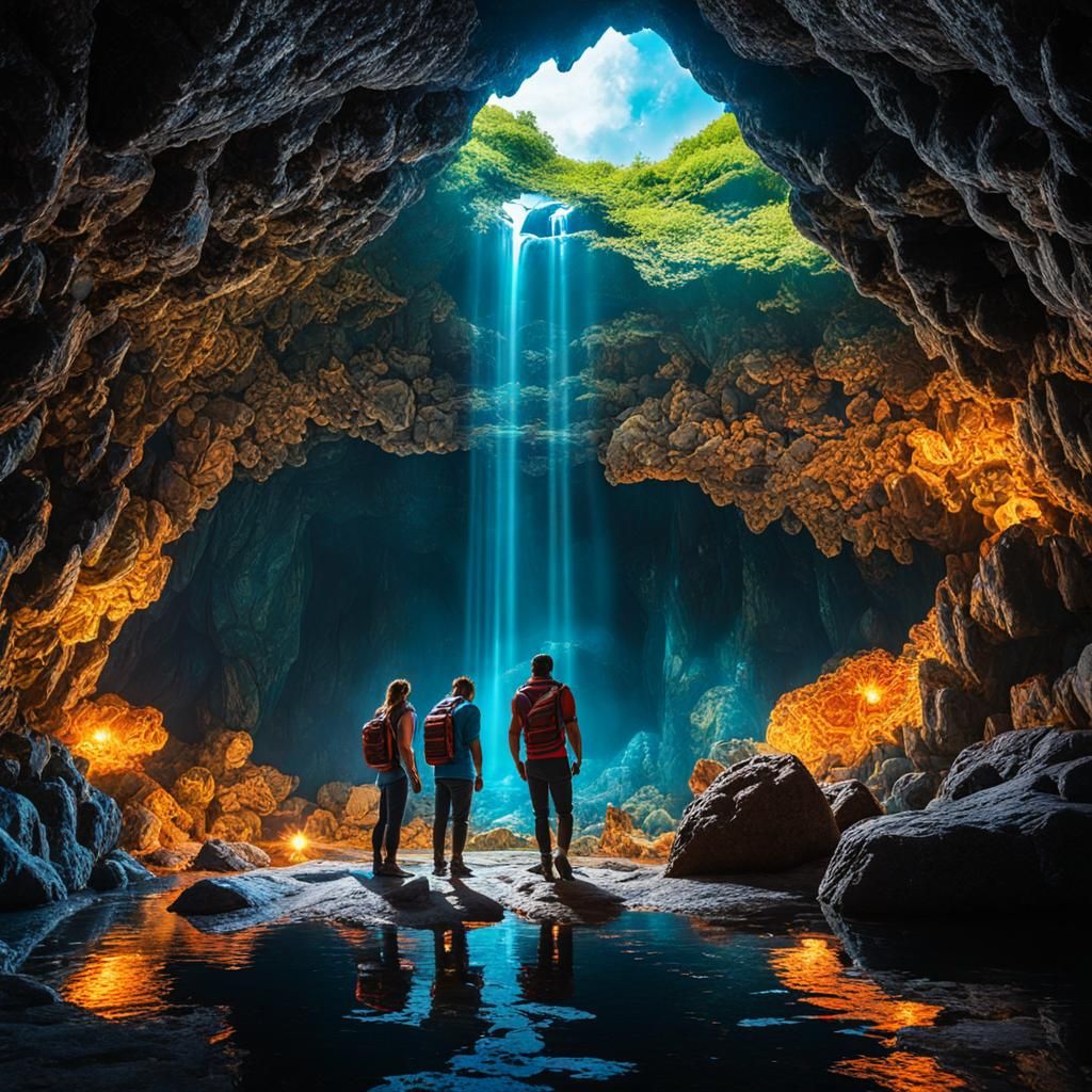 Cosmic Cave Dwellers: An Astral Illustration