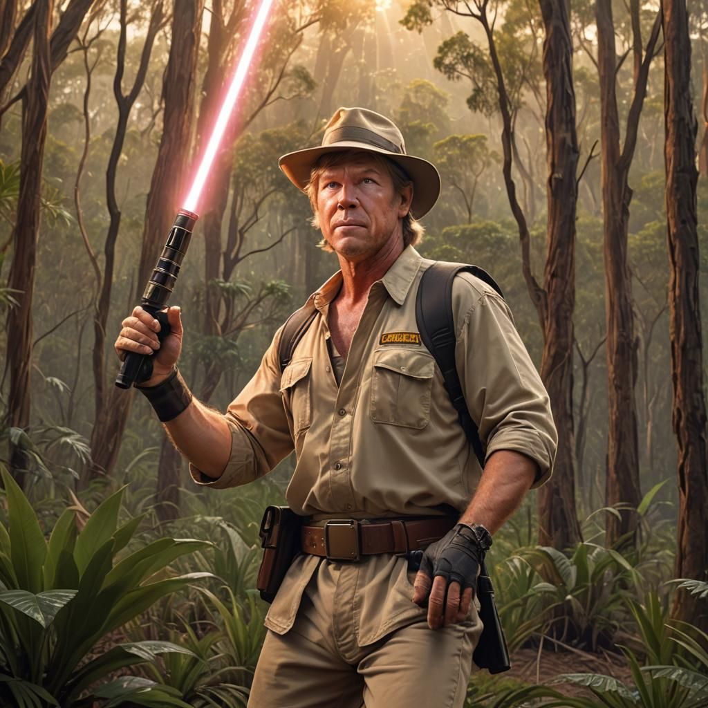 Steve Irwin as Jedi Knight Concept Art