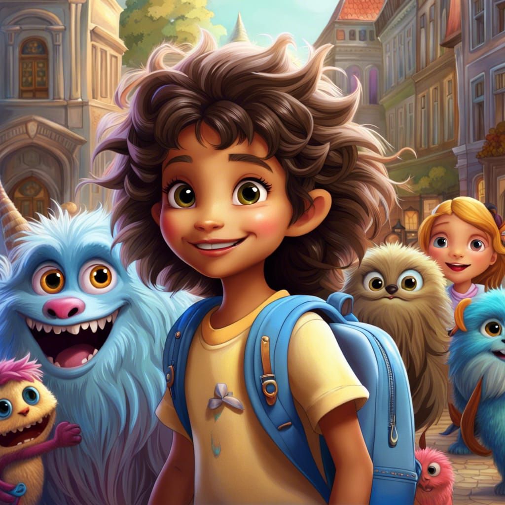 Fairytale Monster's First School Day