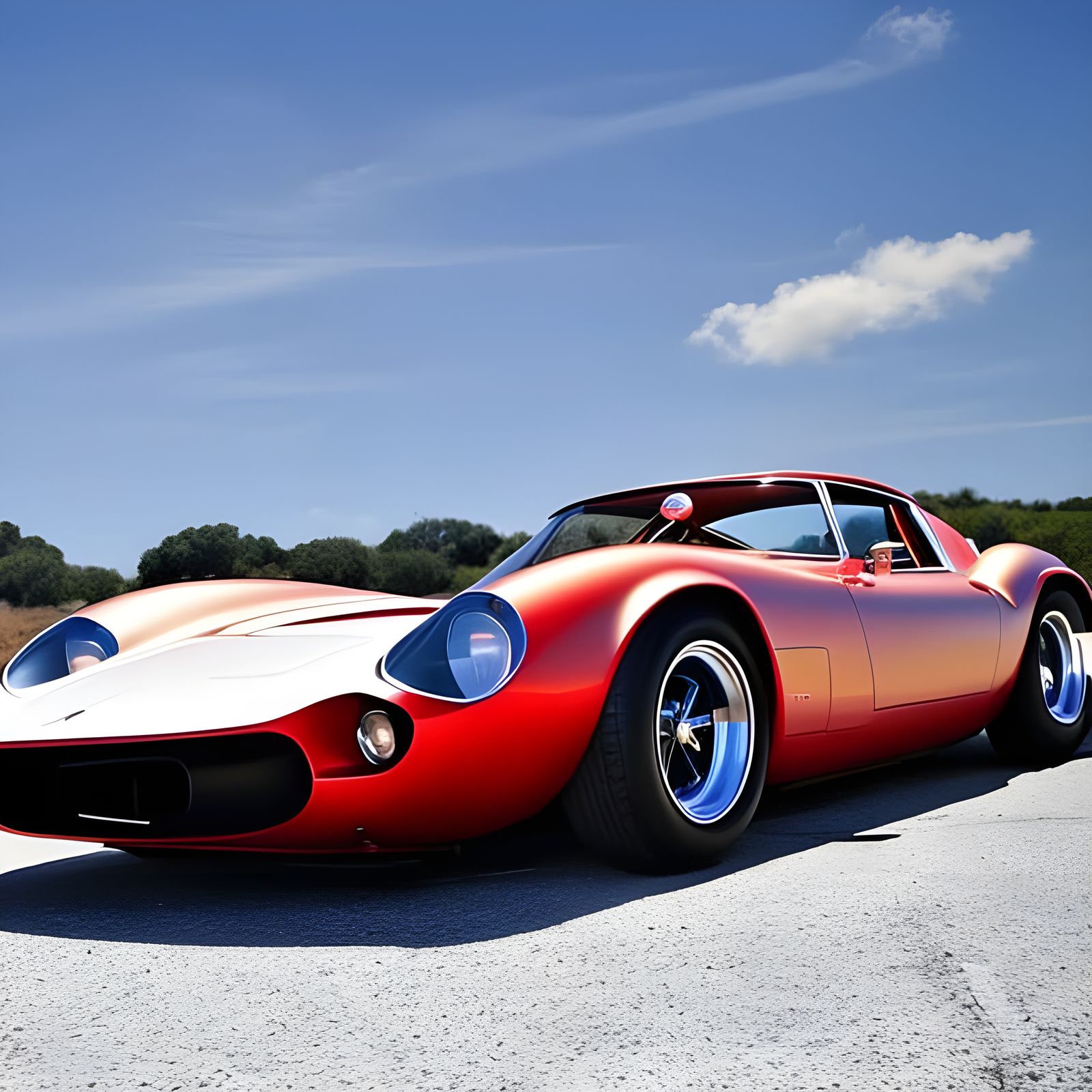 Wild 60's Cars Race in Photorealistic Detail