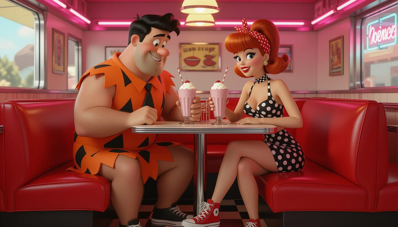 Fred Flintstone Reimagined in Photorealistic Style