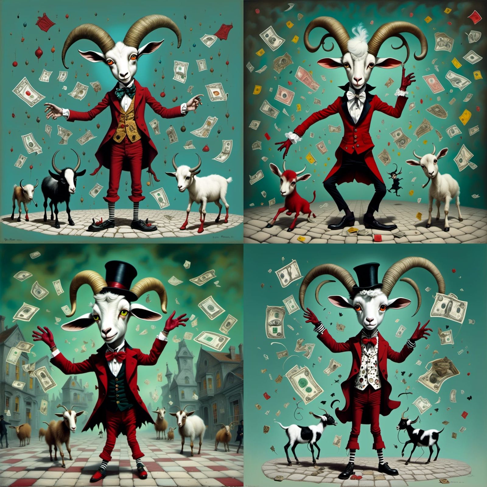 Goat Boy Dances: A Gothic Surreal Portrait
