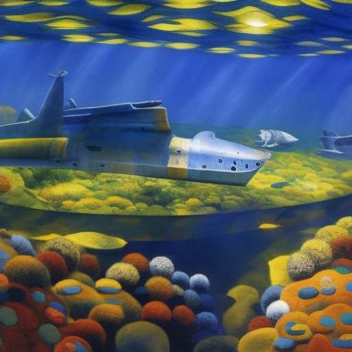 Ancient Greek Submarine: Expressionist Underwater Heroics