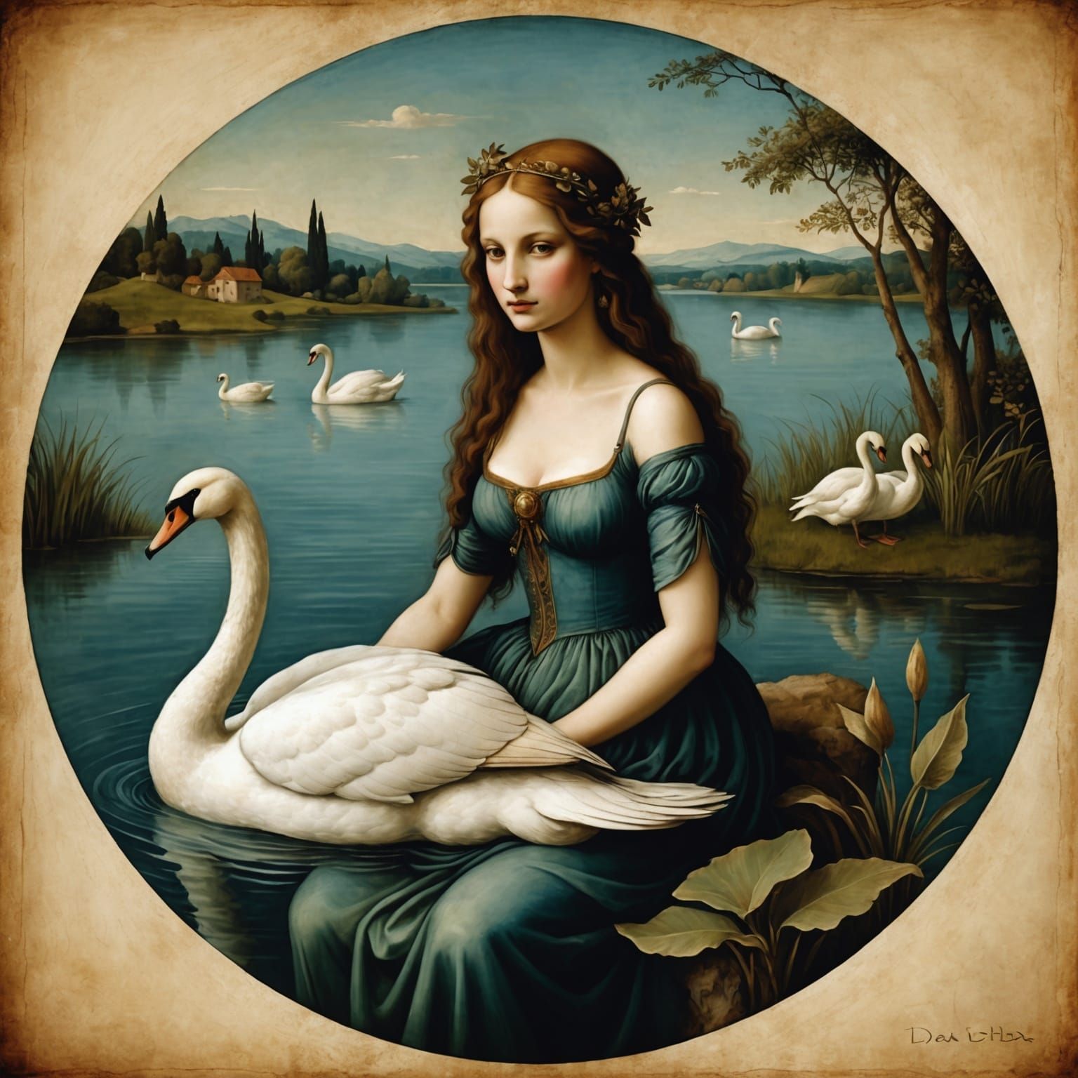 Leda and the Swan, Renaissance Style