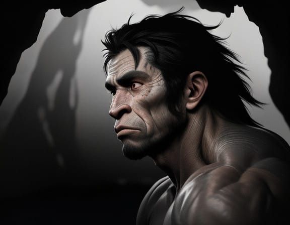 Photorealistic Homo Luzonensis in a Philippine Cave