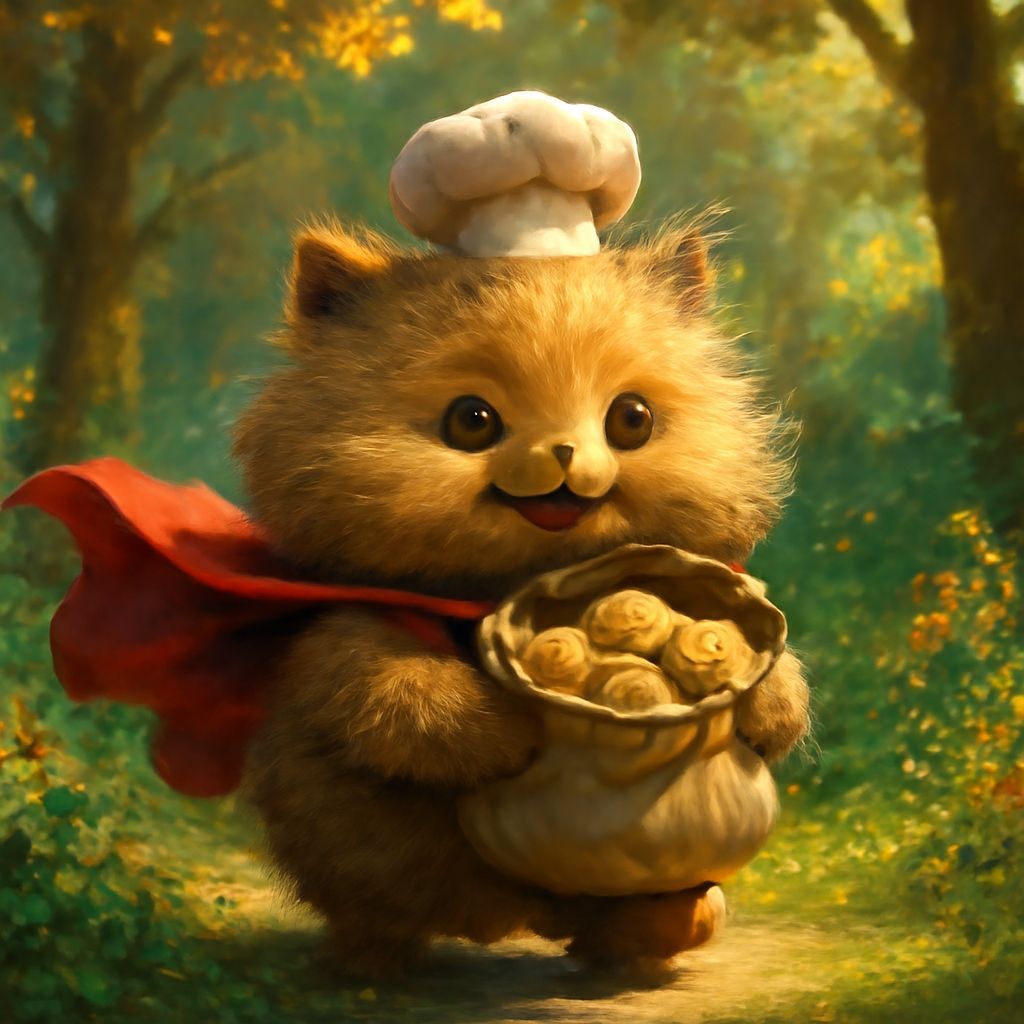 Cape-Wearing Furry Hero Delivers Sweet Treats in Whimsical F...