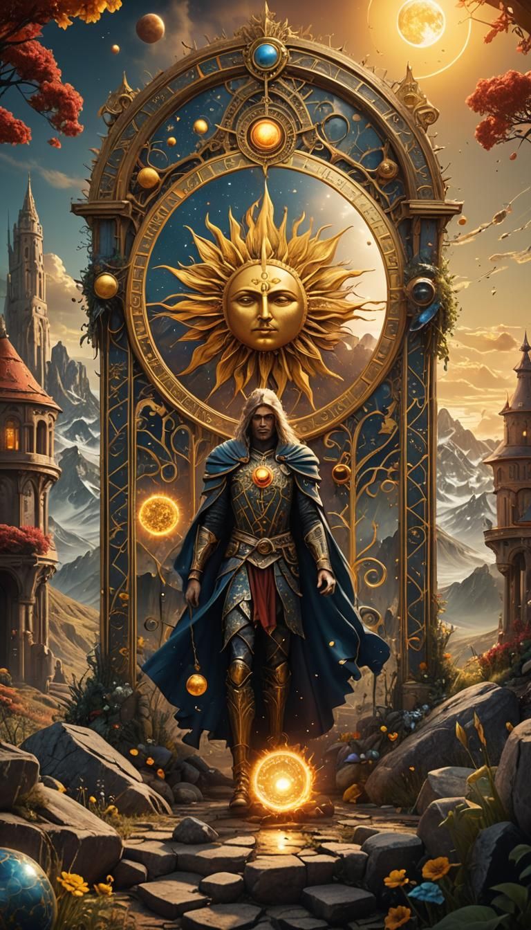 The Sun Tarot Card: Fantasy Concept Art