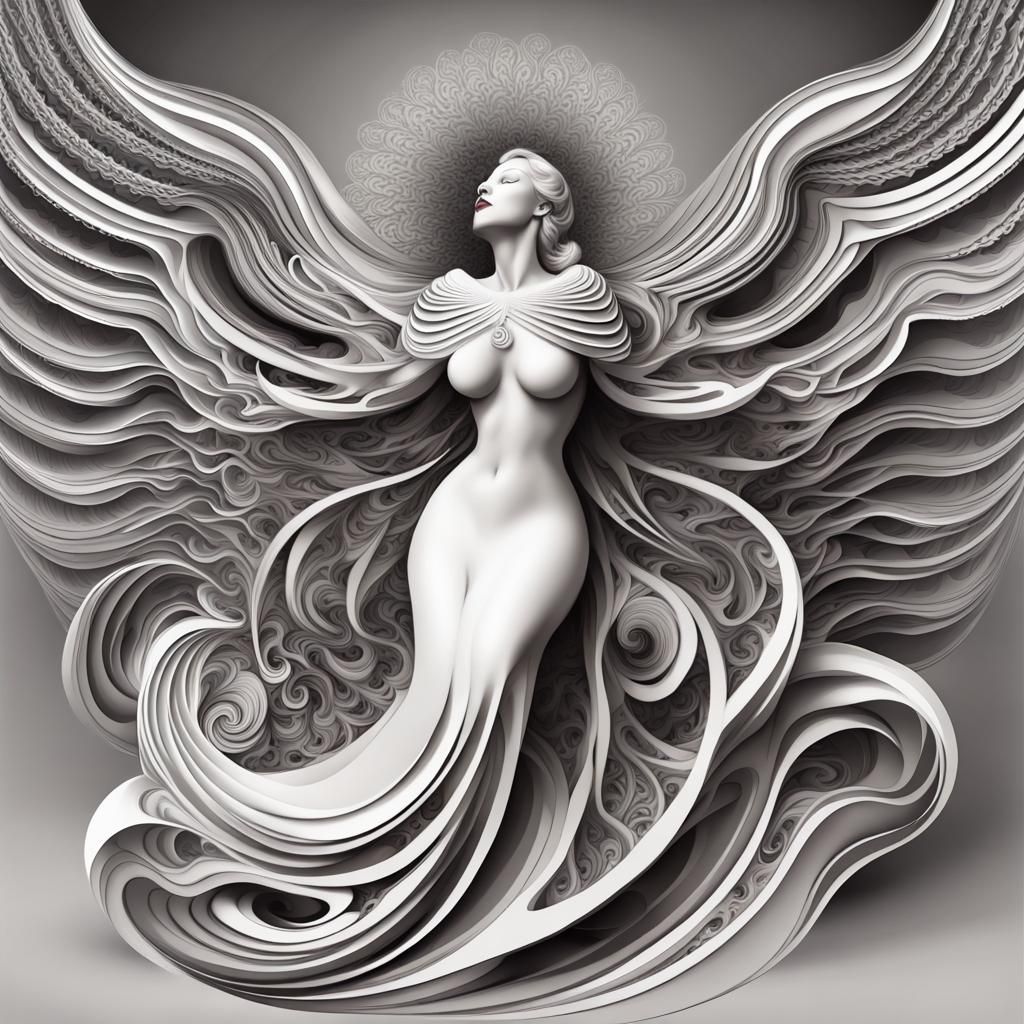 Celestial Opera Singer in Divine Theater