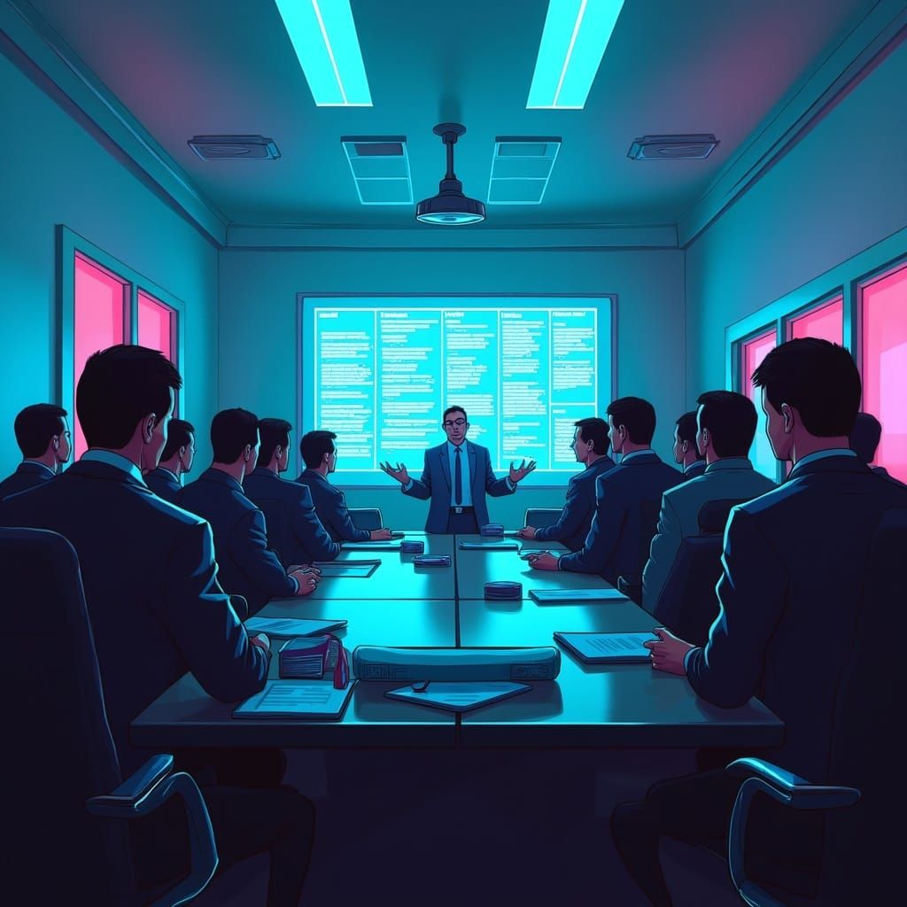 Trapped in Corporate Dystopia, a Futuristic Nightmare