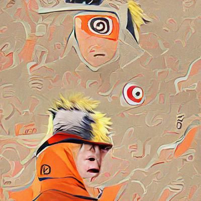 Stylized Digital Portrait of Manga Character