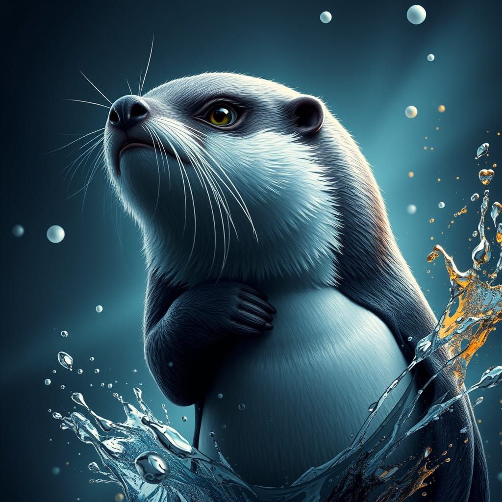 Fantastical Creature in Deep, Vibrant Colors