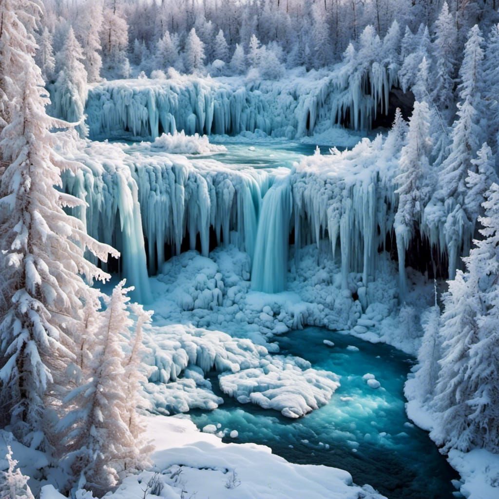 Frozen Waterfalls: A Winter Wonderland