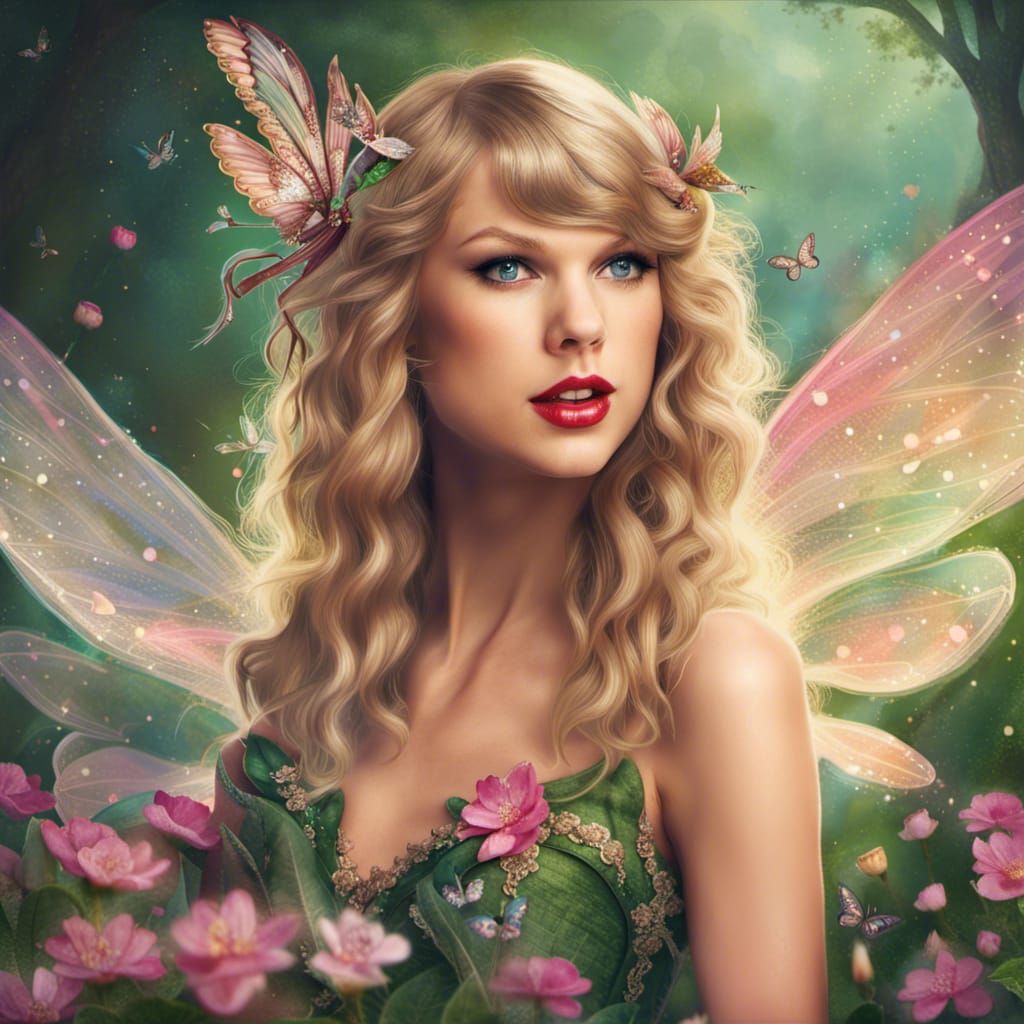 Taylor Swift as a Fairy: AI Interpretation