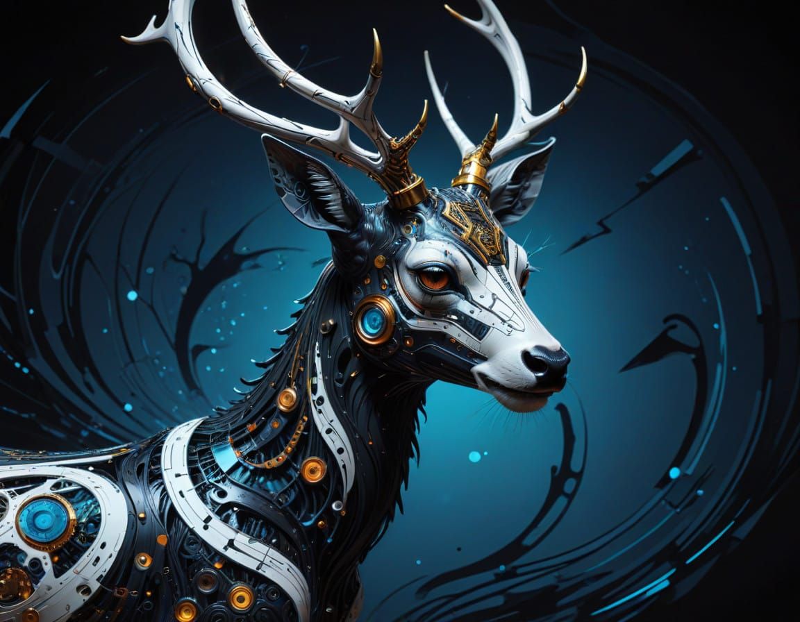 Cyborg Deer Unleashed in Nature