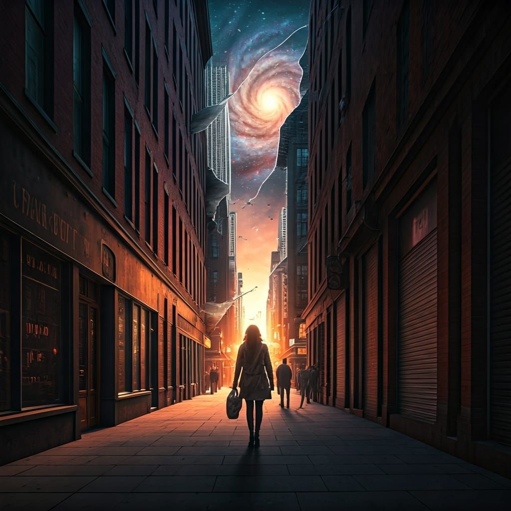 Surreal Urban Scene Reveals Hidden Realities