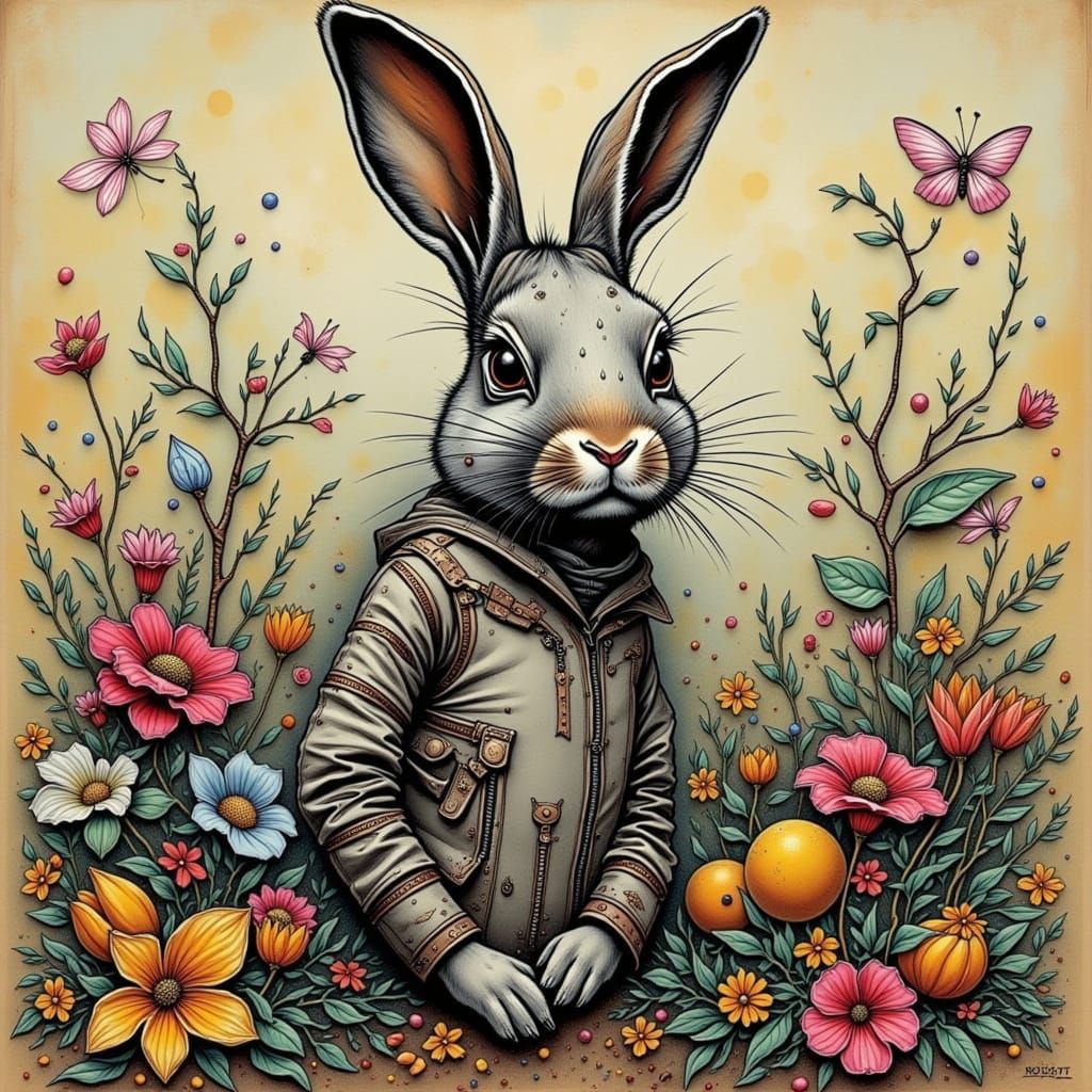 AI Portrait Inspired by Bad Bunny