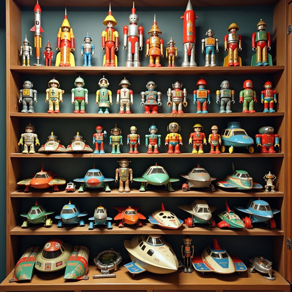 Vintage Japanese Sci-Fi Toy Collection