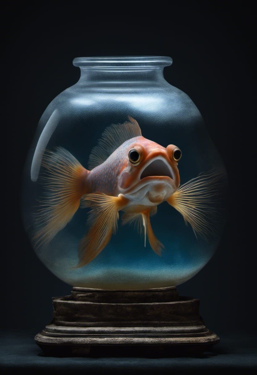 Detailed Hyperrealistic Painting with Japanese Background