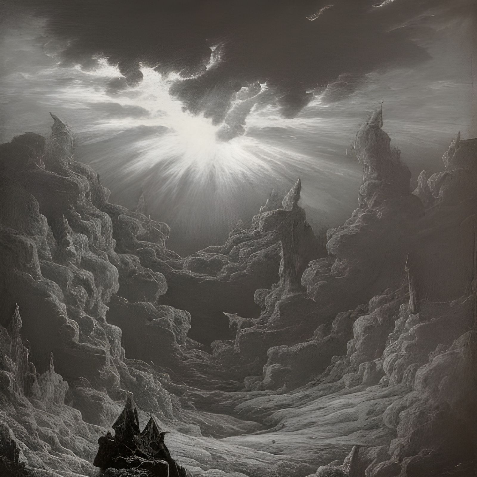 God of Chaos Overlooks a Dark Fantasy Kingdom