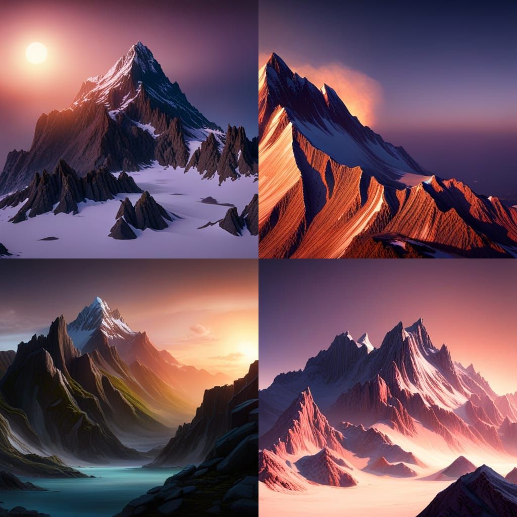 Mount Olympus Dawn: Dark Fantasy Concept Art