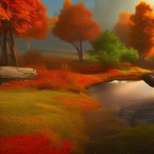Epic Autumn Landscape with Dynamic Lighting