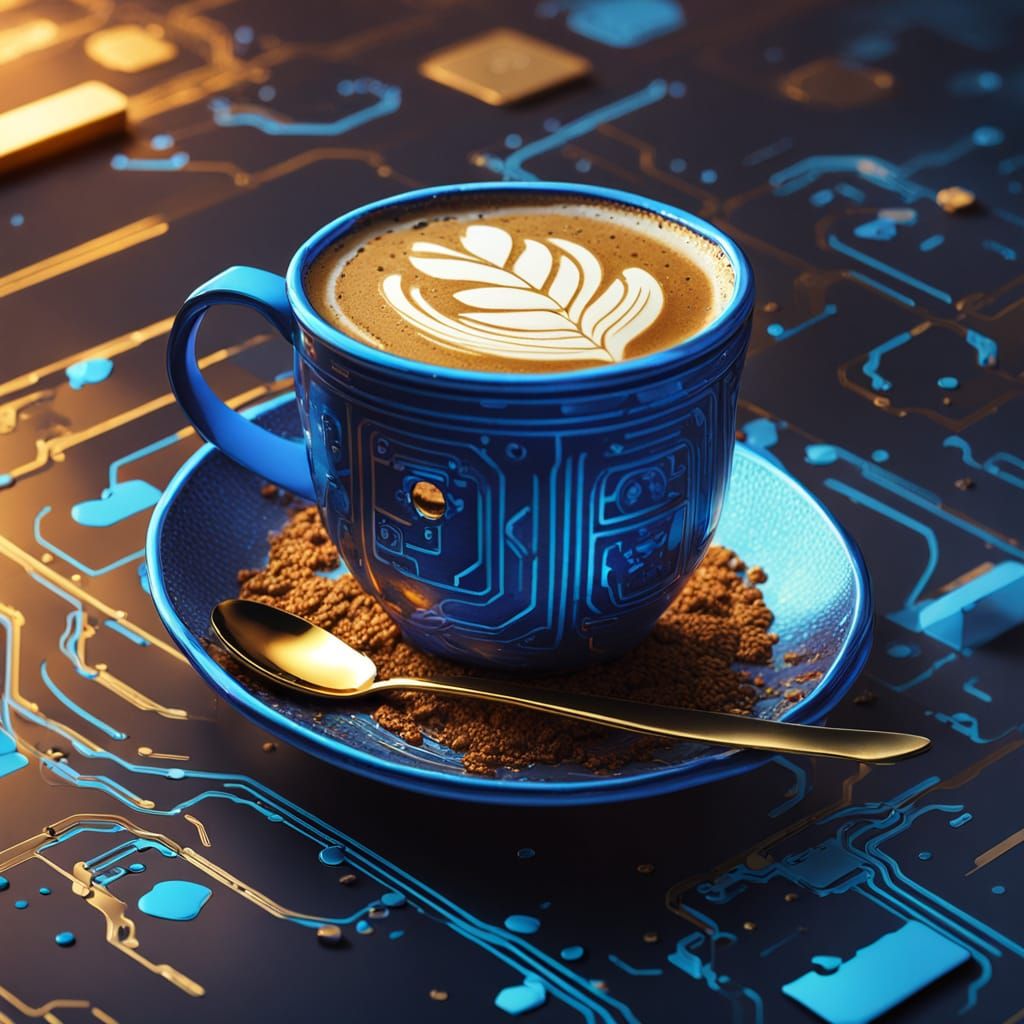 A cup of coffee crying over his dead friend, a spoon.  Both are super intelligent.