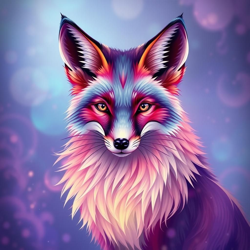 Beautiful and mysterious lisianthus fox, vector patterns in ...