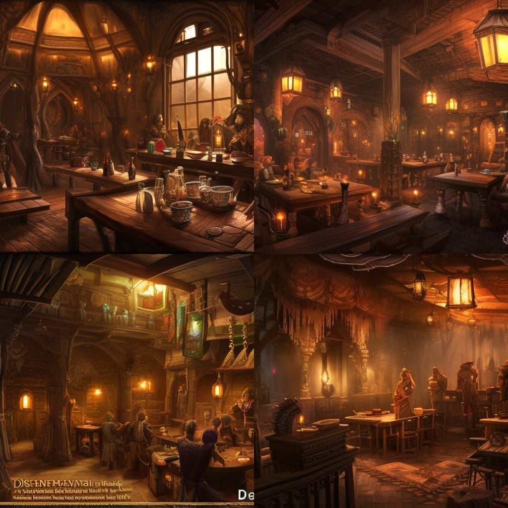 Epic D&D Tavern: Cinematic Digital Matte Painting
