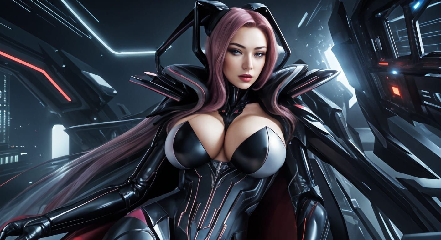 Cyberpunk Dreamscape of Luxurious Opulence