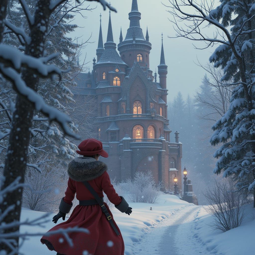 Surreal Belle Epoque Fantasy in Winter