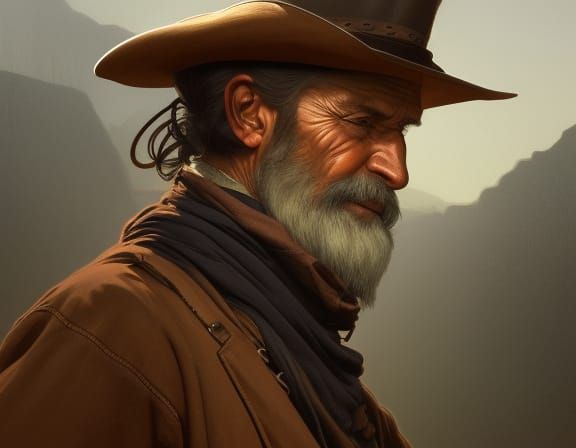 Hyperrealistic Old West Portrait in 8K