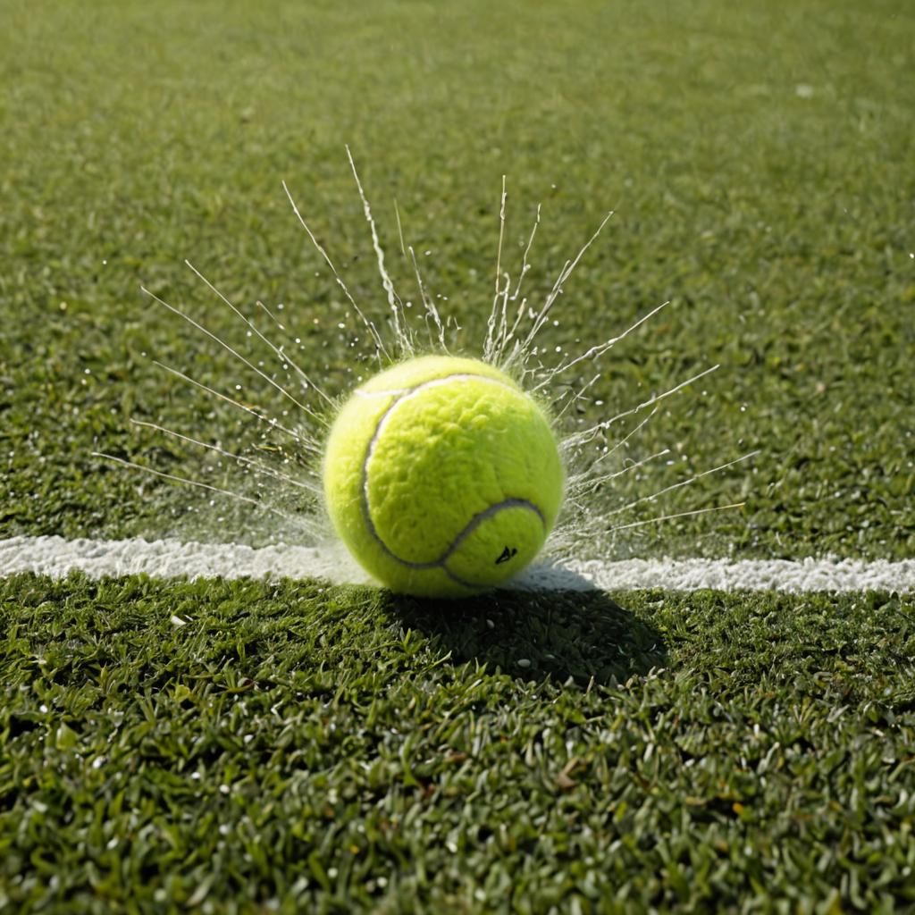 Tennis Ball Impact: High-Speed Photography