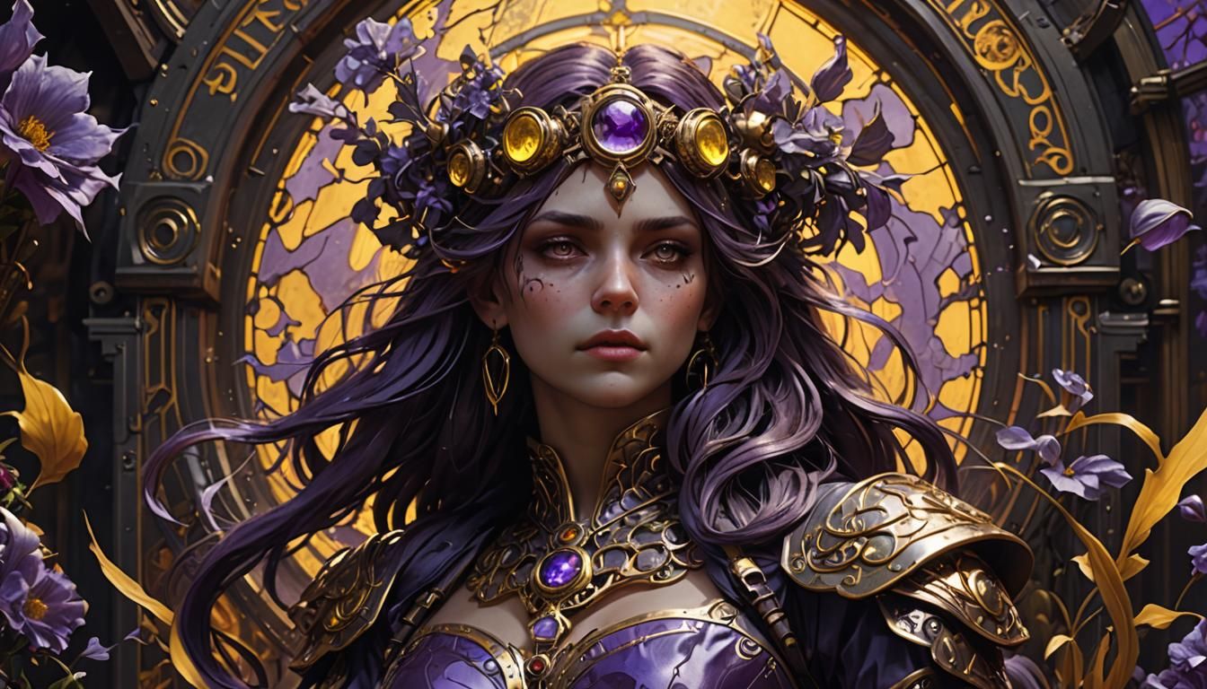 Dark Fantasy Warning Sign in 8K Resolution