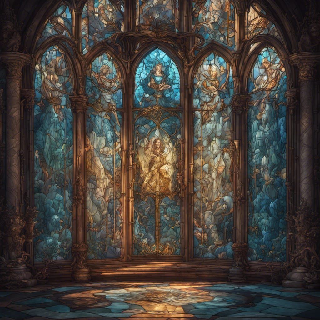 Stained Glass Window of Saint King Louis