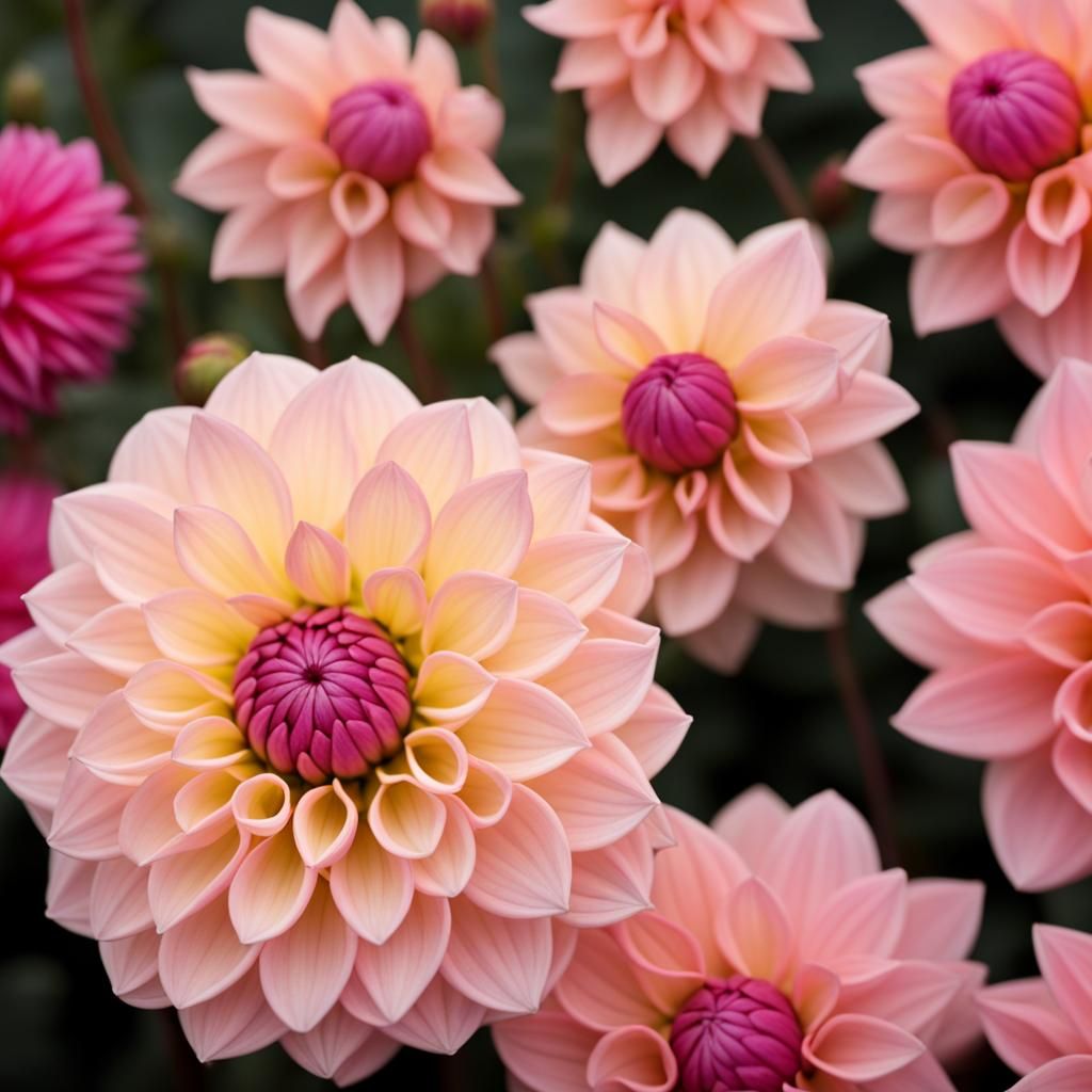 AI Generated Image of a Dahlia Flower