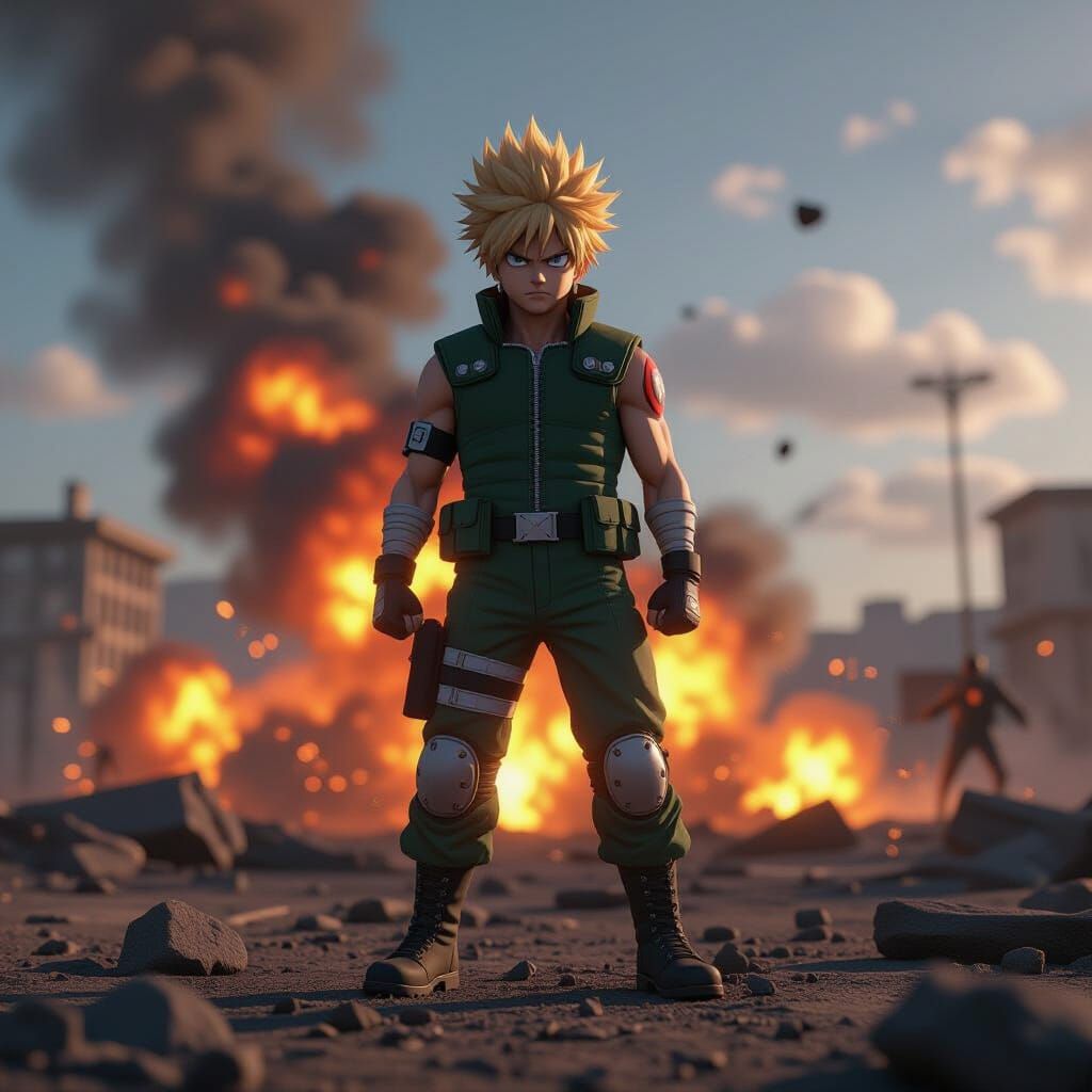 Kacchan Bakugo on Scorched Battlefield