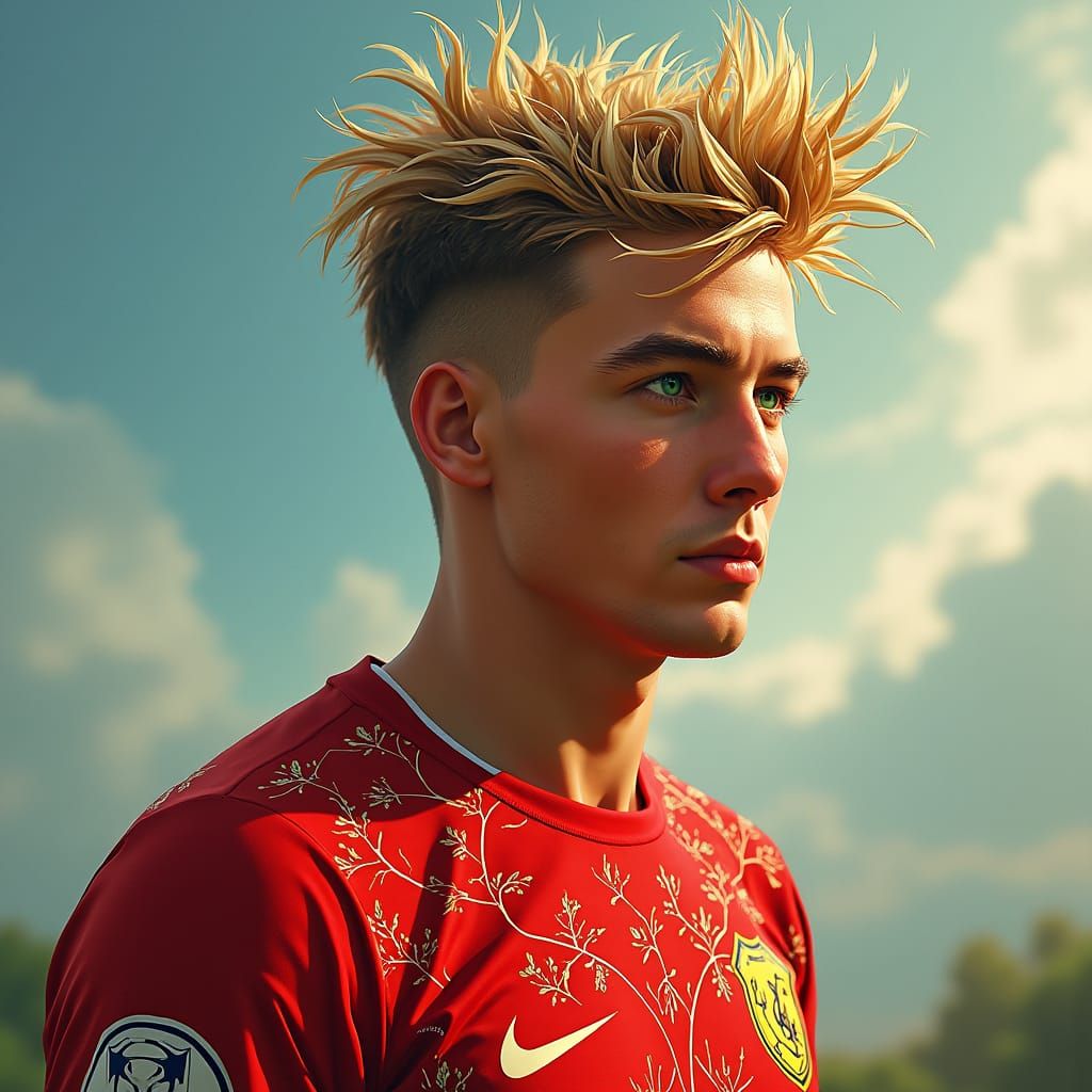 Fantasy Soccer Player in Unreal Engine 5 Style