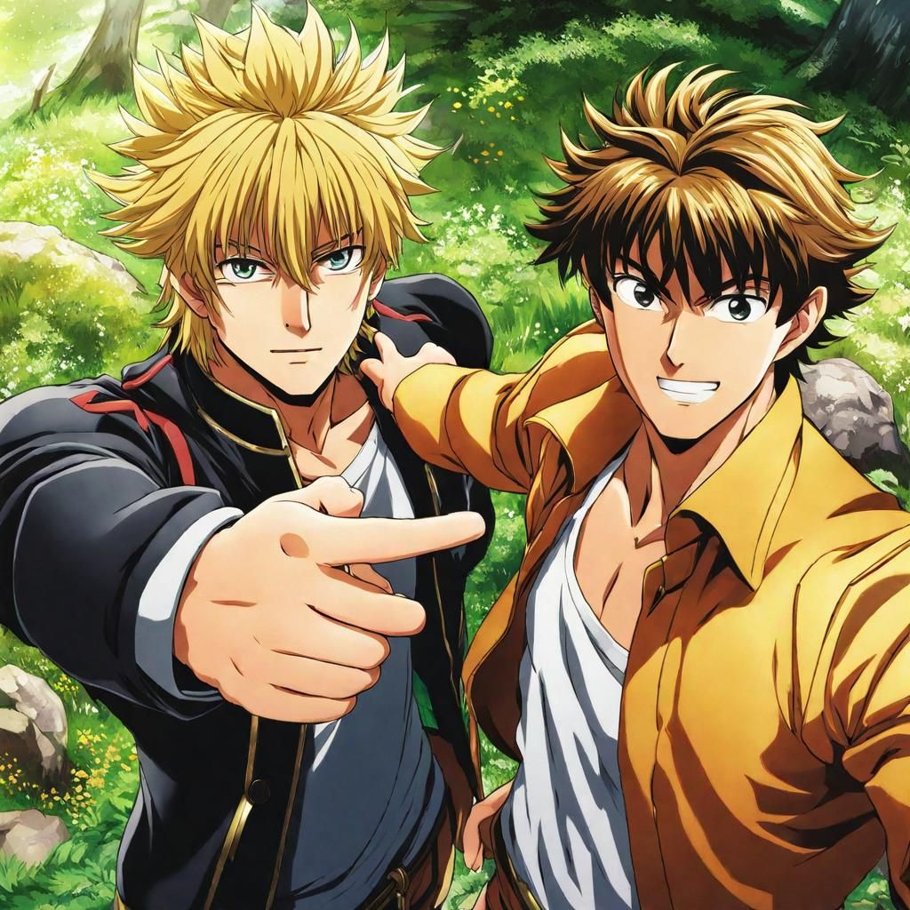 Anime Selfie of Two Friends