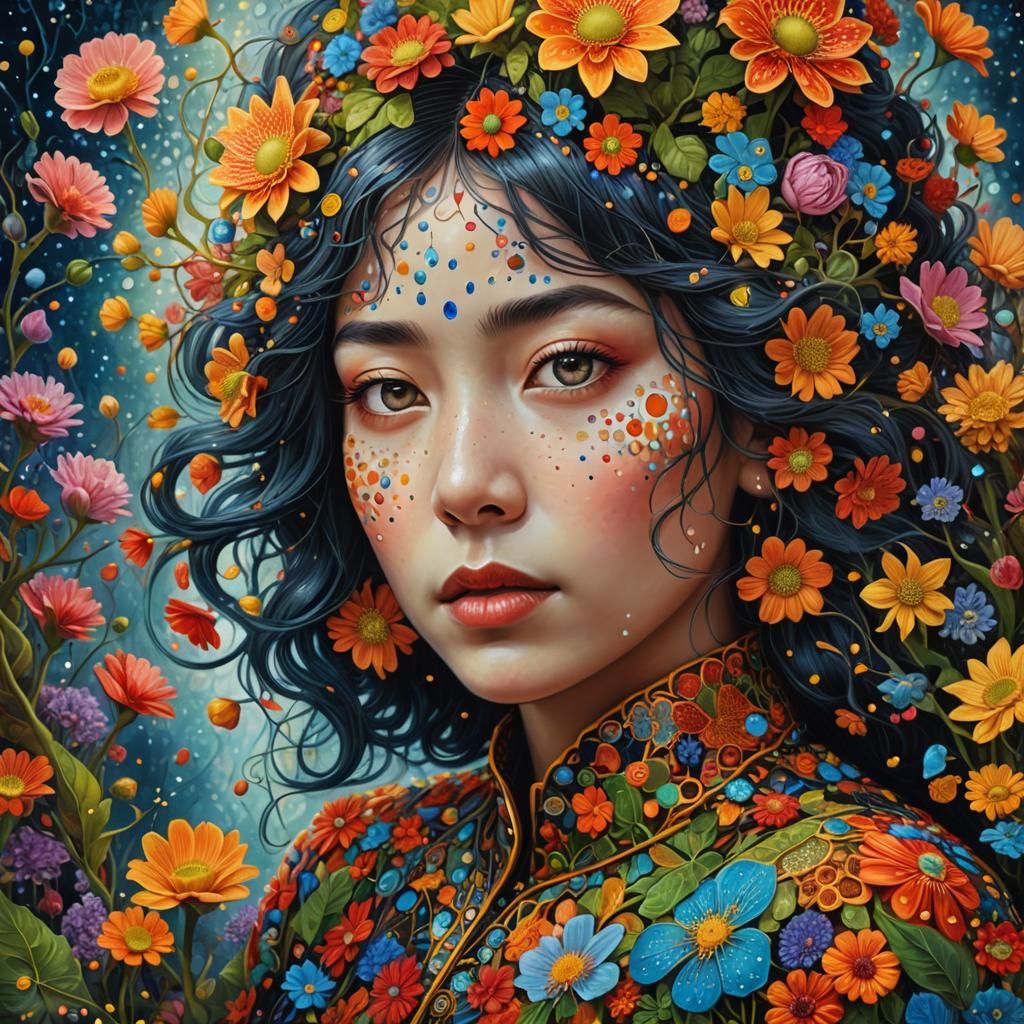 Surreal Fantasy Portrait in Dreamlike Style