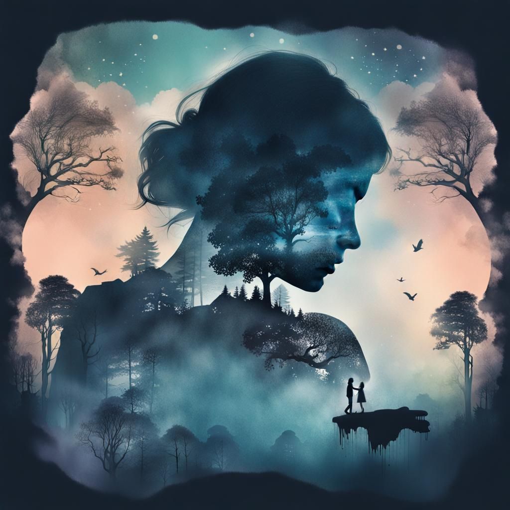 Dreamland Double Exposure Silhouette