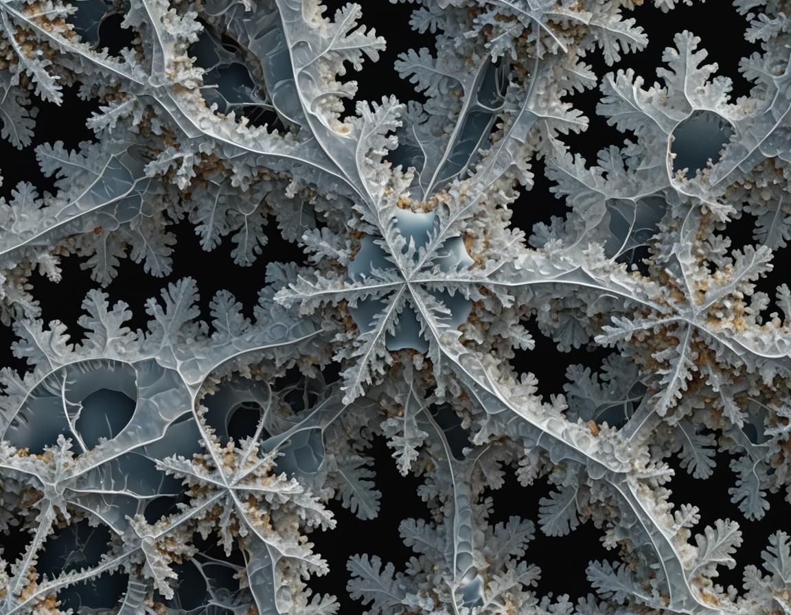 Hyperdetailed Mandelbrot Sets with Hoarfrost in 3D