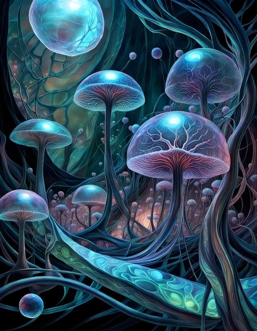 Holographic Eden: Acrylic and Parametric Landscape