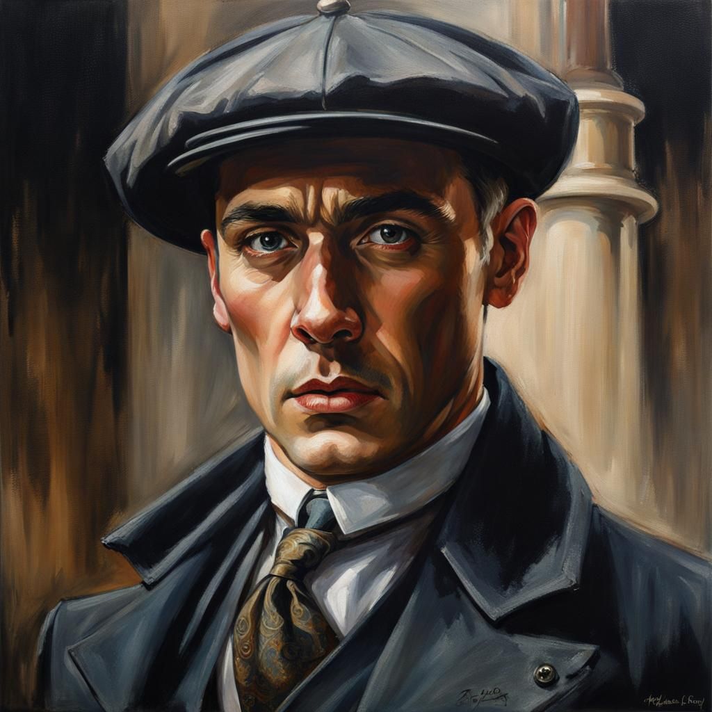 Realistic Portrait of Irish Man in Gothic Art Style